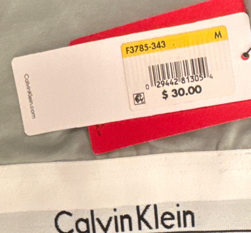 Calvin Klein Women's Modern Cotton Unlined Bralette F3785- Sage Meadow- Medium