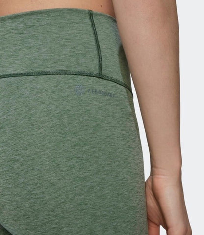 $55 Adidas Women’s Optime 7/8 Tights - Green Oxcide Mel- Medium