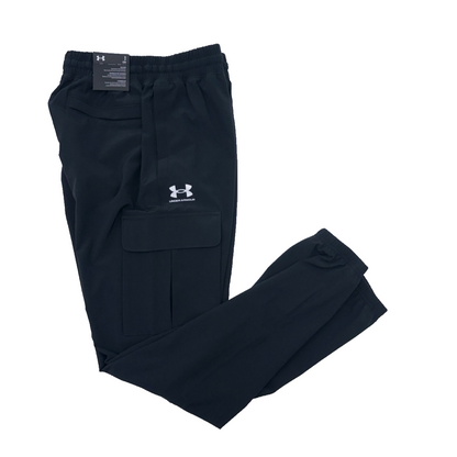 $80 Under Armour Men's Woven Jogger Cargo Pants - Black - Small - New With Tags