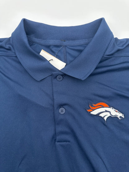 $68 Nike Men’s Dri Fit NFL Denver Broncos Polo Shirt - Blue - Medium - New Tags