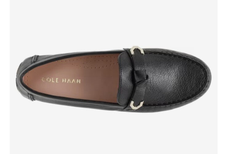 Cole Haan Women's Evelyn Bow Driver Driving Style Loafer -Black-7M (B) - New