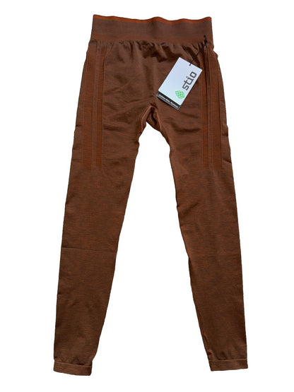$119 Stio Women's Seamless Tight Leggings- Tan Elk Heather - Medium -New Tag