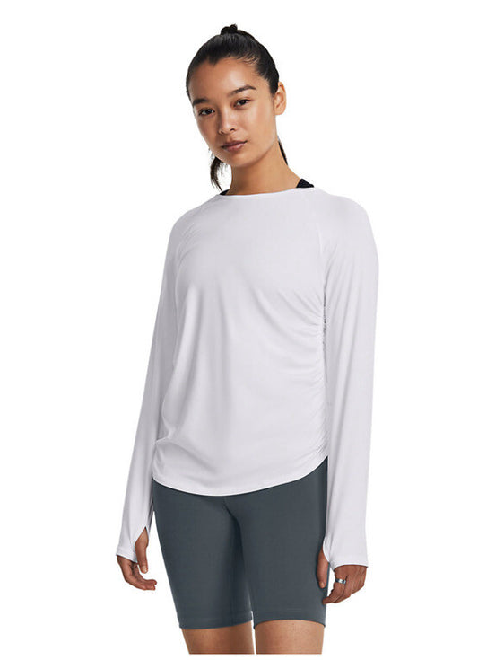 Under Armour Women's Motion Longline Cinch Shirt- Marine Od-Green-Small -$45