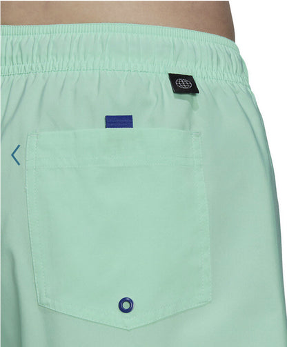 Adidas Swim Trunks Mens Floral Logo 9" Inseam Lined - Pulse Mint- Small- New