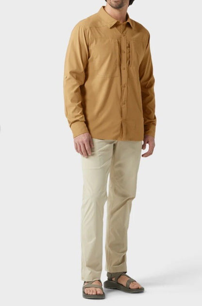 $120 Stio Men’s Hatcher Button Shirt Long Sleeve -Barren Butte -Medium-New