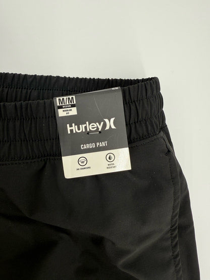 Hurley Men's Tech Cargo Jogger Pants - Black - Medium- New With Tags