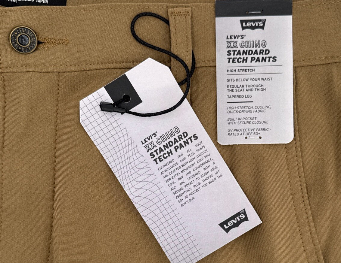 $69 Levi’s XX Chino Standard Tech Men’s Pants- Brown Walnut- 34Wx30L