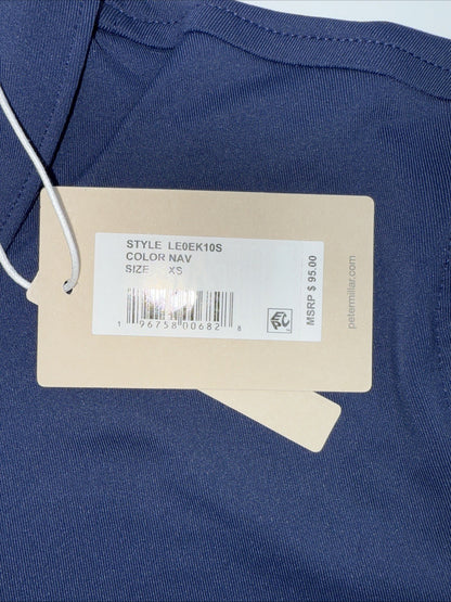 $95 Peter Millar Women's Sun Protection UPF 50+ Golf Polo Shirt-Navy-XSmall -New