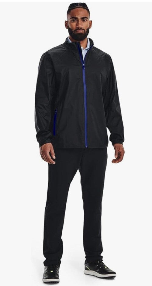 $180 Under Armour Men’s Impasse Repel Golf Rain Jacket - Black- Small - New Tag