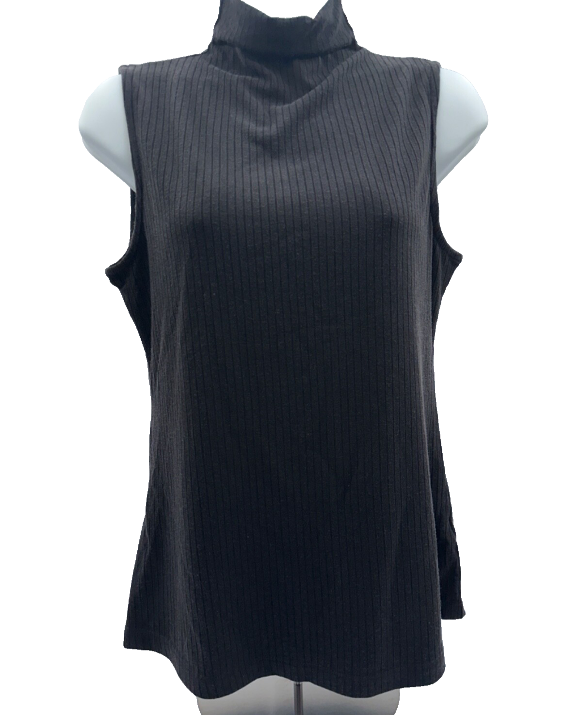 $48 Elie Women’s Sleeveless Turtleneck - Black - Medium - New With Tag
