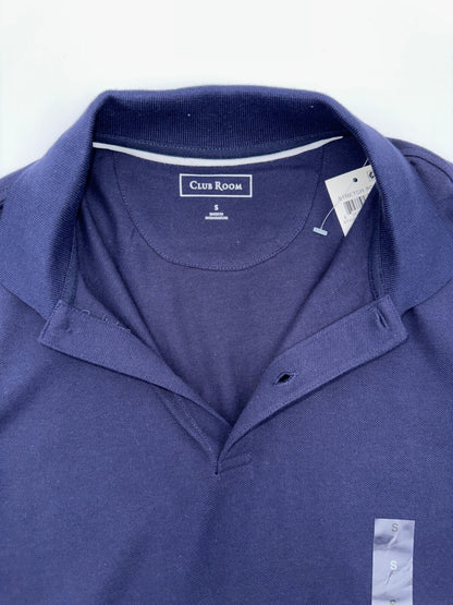 $40 Club Room Men’s Polo Shirt - 100028196MN- Navy Blue - Small- New With Tags