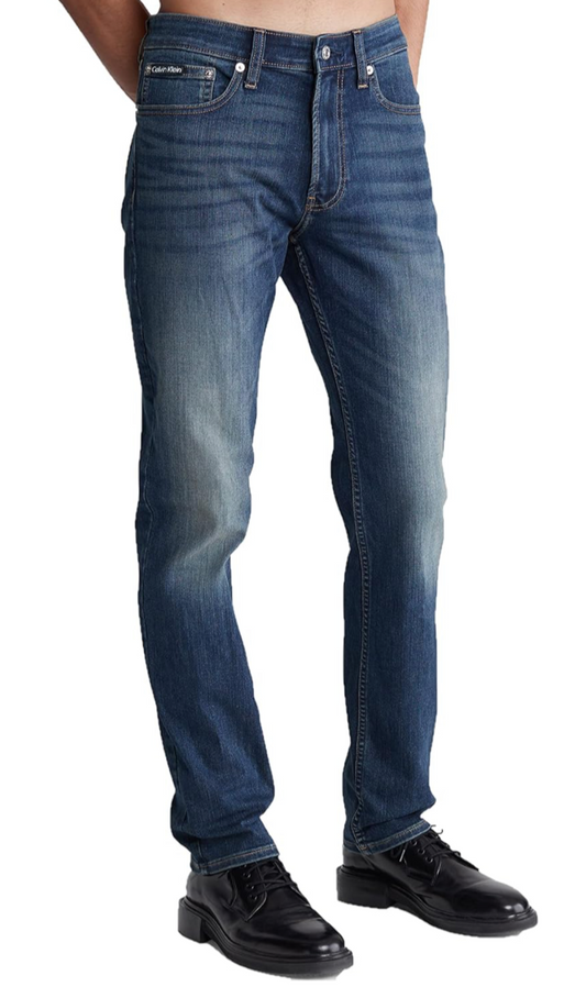 $89 Calvin Klein Men's Slim High Stretch Jeans - Avedon Dark - 30W x 30L - New