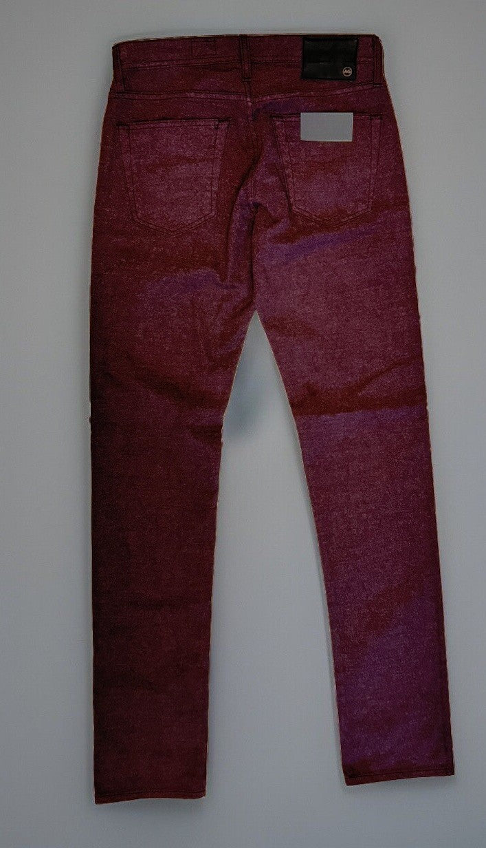$198 AG Men’s Tellis Slim Fit 5-Pocket Pants Jeans  - Burgundy - Size 29Wx34L