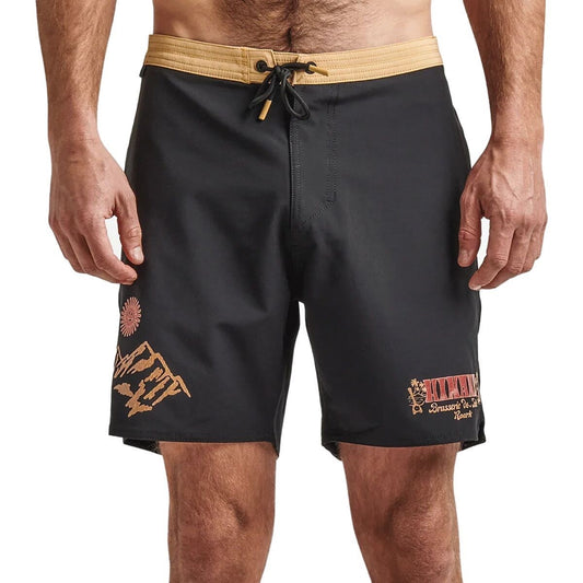 $69 Hinano Roark Men’s Chiller Otemanu Board Short 7” -Black -Size 30 -New Tags