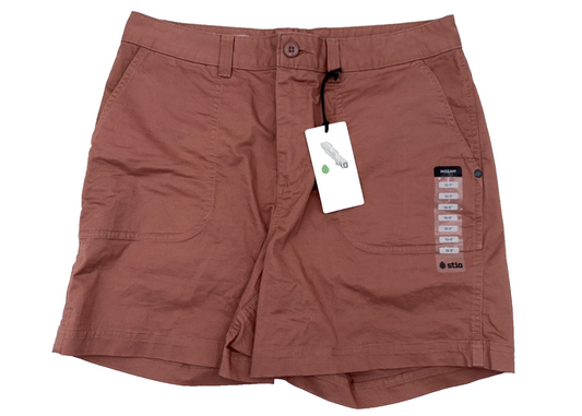 Stio Women's Rivet Twill Shorts 5” - Twisted Root  - Size 10 - New With Tags