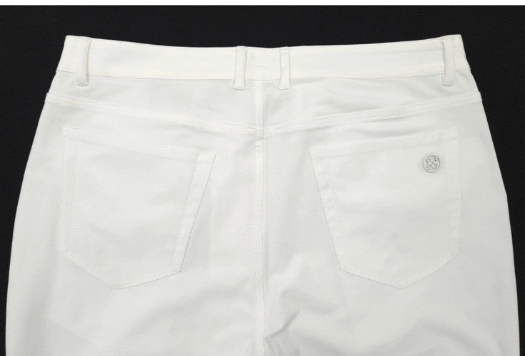 $185 G/FORE Men’s 36 Performance Stretch Tour 5 Pocket Pants-Snow White-34W-New