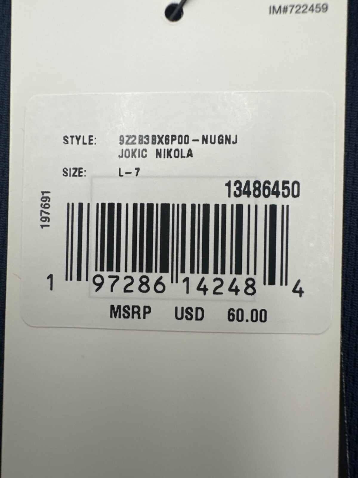 $60 Nike Toddler Denver Nuggets Nikola Jokic Jersey - Navy - Large - New Tag