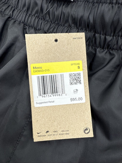 $95 Nike Men’s Windrunner Woven Lined Pants DX0653-010- Black/Blue- Small-New