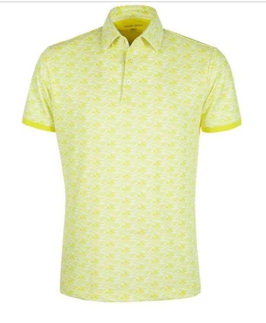 $100 Galvin Green Men’s Madden Golf Shirt Polo- Sunny Lime - Small -New Tags