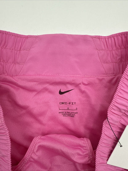 Nike Woman's Shorts One Dri-FIT Mid-Rise 3" Brief-lined Shorts-Pink- Large-New