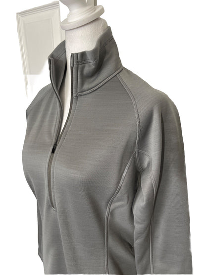 $129 STIO Women's Gannett Peak Half-Zip Fleece Pullover- Moon Dust- Medium -New