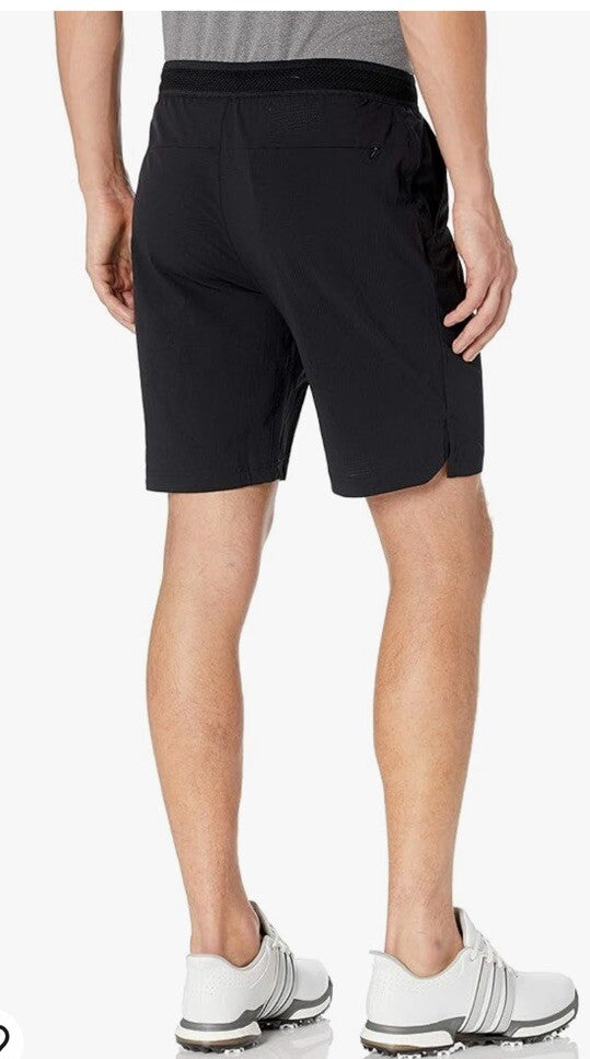 $80 Adidas Men’s Adicross Men's Golf Stretch Shorts- Black - Size: XLarge-Newu