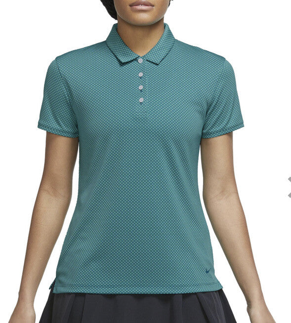 Nike Victory Dri-Fit Golf Polo Short/Slv Women’s - Small -Teal Spruce - New $55