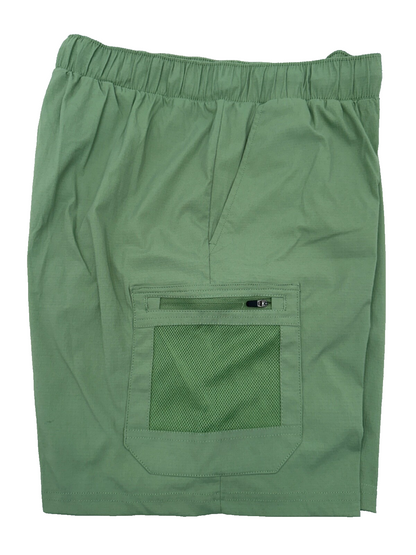 $65 Eddie Bauer Men's Kashmir Stampede Shorts 7” - Green - Large- New With Tag