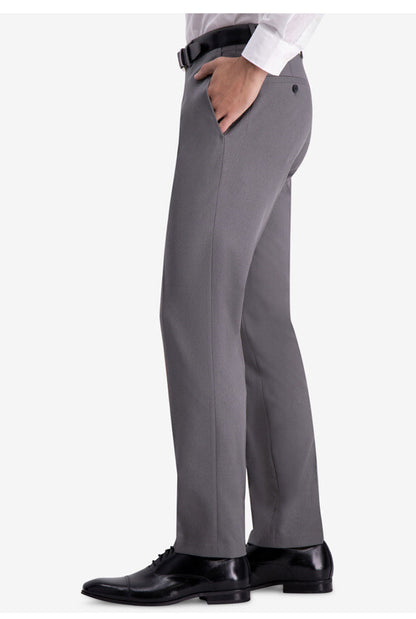 Kenneth Cole Reaction Pants Modern Fit Micro Check- Medium Gray- 30W X 32L- New