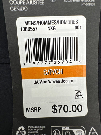 $70 Under Armour Men’s Vibe Woven Joggers Pants - Black - Small - New With Tags