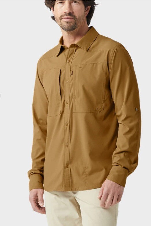 $120 Stio Men’s Hatcher Button Shirt Long Sleeve -Barren Butte -Medium-New