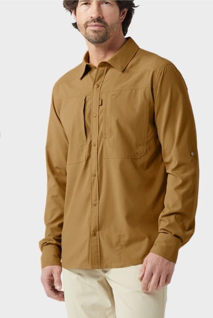 $120 Stio Men’s Hatcher Button Shirt Long Sleeve -Barren Butte -Medium-New