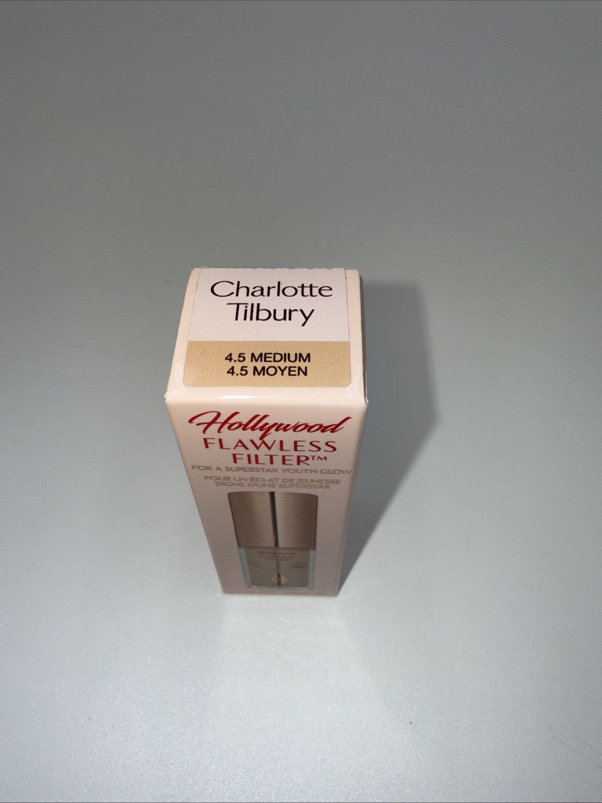 Charlotte Tilbury Hollywood Flawless Filter 4.5 Medium Full Size NIB 1 FL OZ.