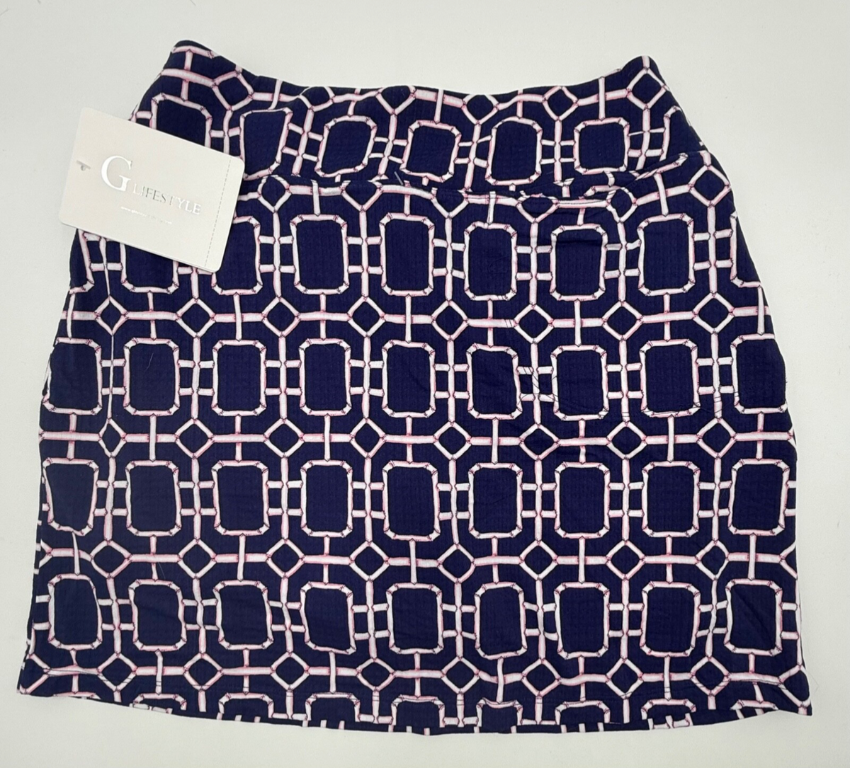 $99 G Lifestyle Women’s-Golf Skort-Stained Glass Navy-Small-New Tag