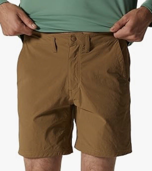 $75 Mountain Hardwear Men’s Basin Trek Shorts- Corozo Nut Brown- 33W-NEW w/ Tag