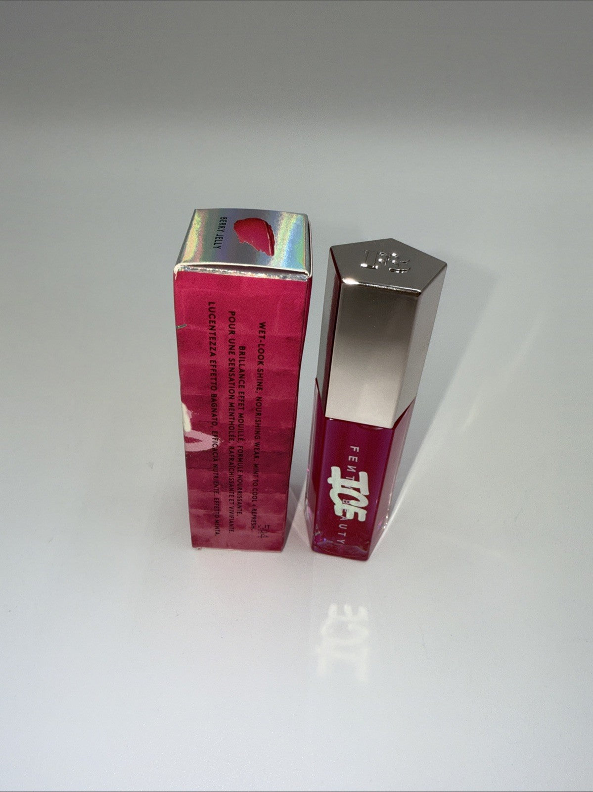 LIMITED EDITION Fenty Beauty Gloss Bomb ICE Cooling Lip Luminizer -Berry Jelly-