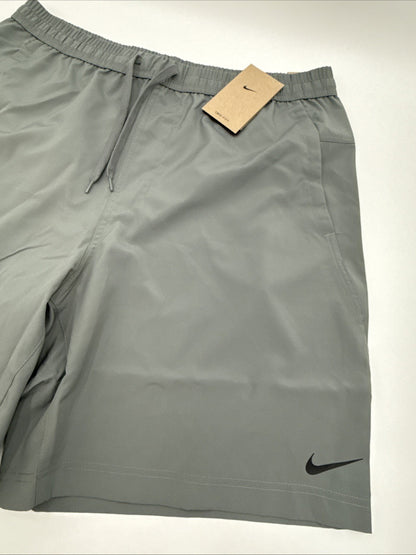 Nike Men's Form Dri-FIT 8" Unlined Versatile Shorts- Light Grey-Large Tall - New
