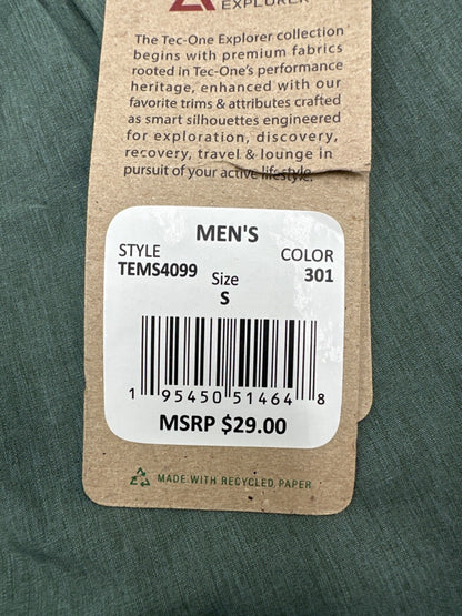 Tec One Explorer Men’s Shorts 6” - 301 Green - Small - New With Tag