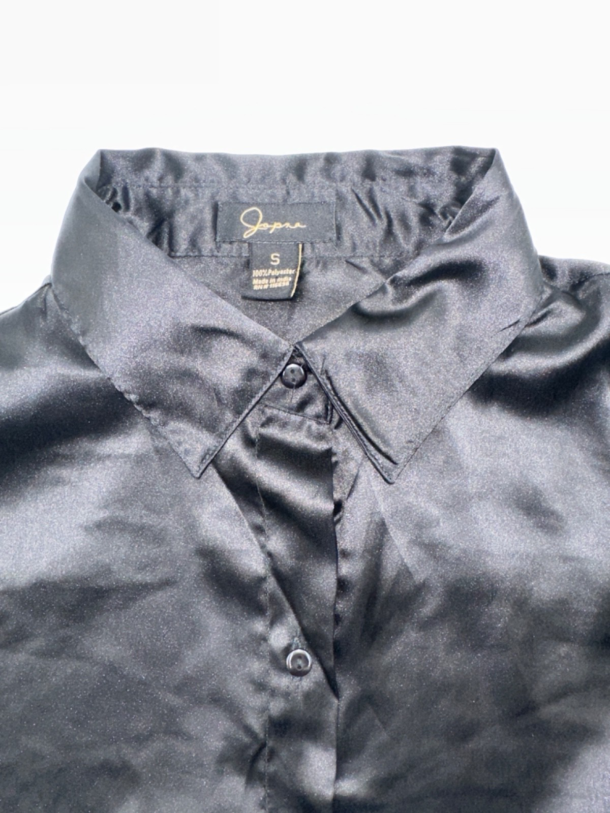 Japna Women's Longe Sleeve Blouse - Black - Small - New With Tags