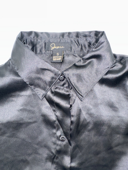 Japna Women's Longe Sleeve Blouse - Black - Small - New With Tags