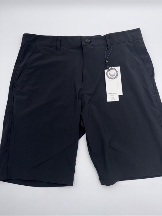 $69 Kenneth Cole Men’s Golf Shorts - KS9E48BLKR-Black - Size: 34 - New With Tags