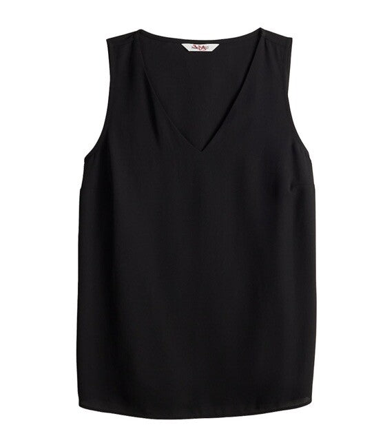 Nine West V Neck Tank - Black -Size: Small- NWT Retail $26