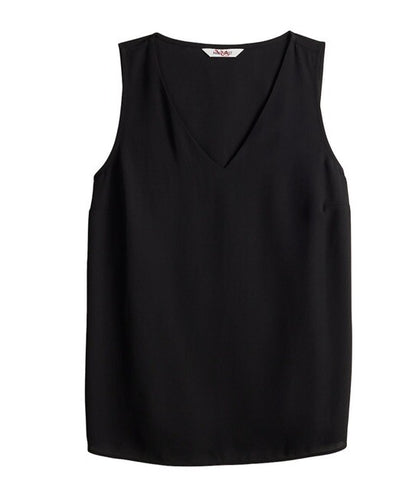 Nine West V Neck Tank - Black -Size: Small- NWT Retail $26