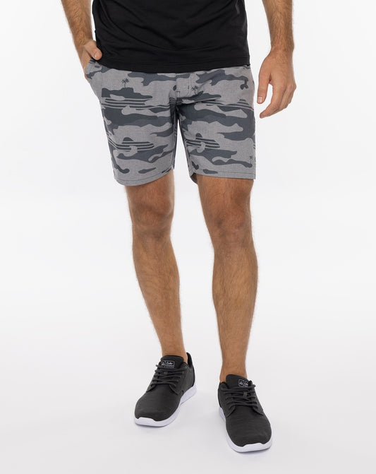 $80 Travis Mathew Leader Board Active Shorts 7.5” - Heather Grey - XLarge - New