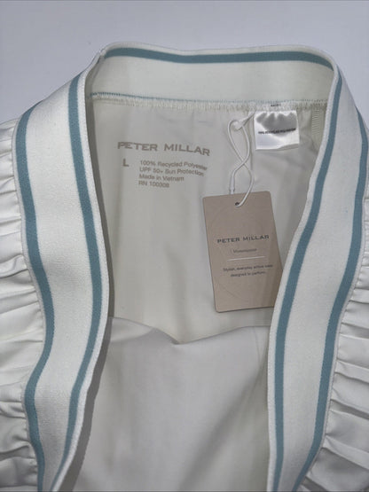 $140 Peter Millar Women's Pleated Skort - White - Large- New With Tag