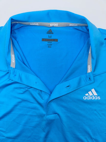 $65 Adidas Men’s Ultimate 365 Solid Golf Polo- Sky Rush -Medium-New
