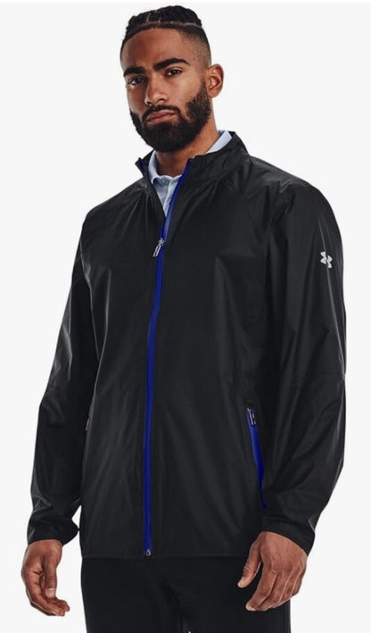 $180 Under Armour Men’s Impasse Repel Golf Rain Jacket - Black- Medium - New Tag