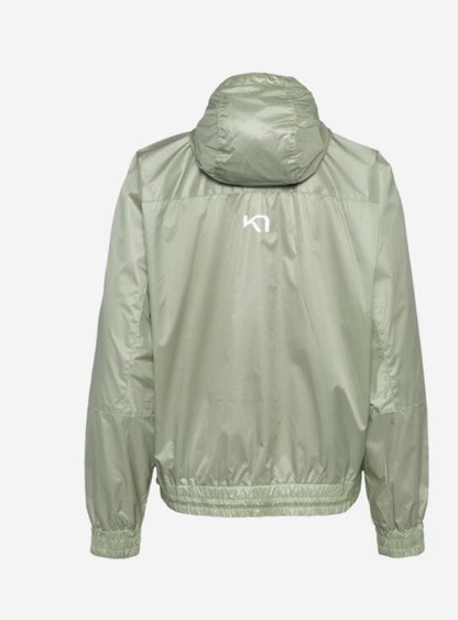 $120 Kari Traa Women’s Pauline Jacket Rain/Run Training-Slate Green- Medium- New