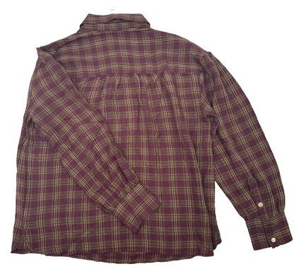 $148 Faherty Women’s- Olli Top-Mulberry Plaid-Medium-New Tag