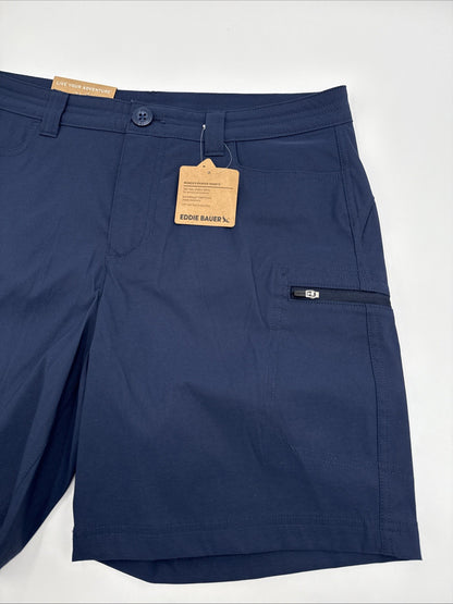 $60 Eddie Bauer Women’s Rainier Bermuda Shorts -Indigo -Size: 8 (31W)- New